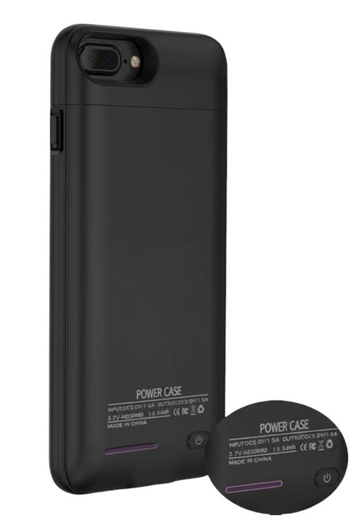 Esoulk Magnetic Battery Case 3000mAh Extra Battery Charger Cover for iPh 6/7/8 Black EP10P