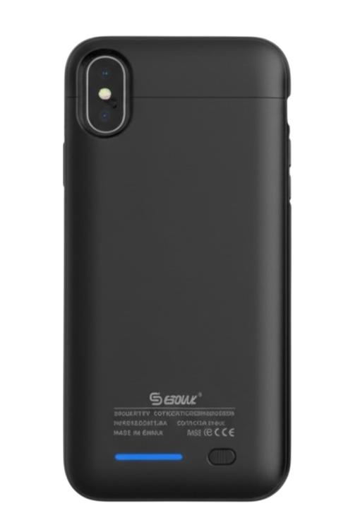 Esoulk Magnetic Battery Case 5000mAh Extra Battery Charger Cover for iPh XS Black EP17P