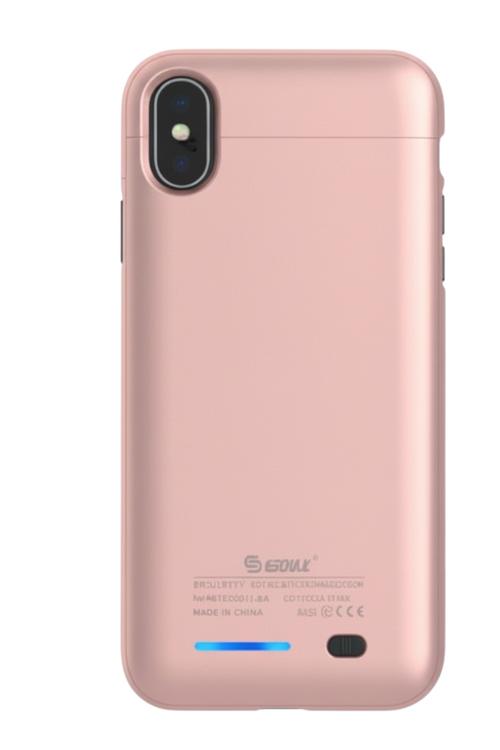 Esoulk Magnetic Battery Case 5000mAh Extra Battery Charger Cover for iPh XS Rose EP17P