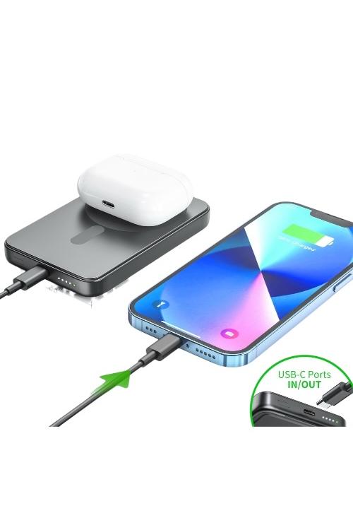 Esoulk Magnetic Wireless 5000mAh Power Bank EK4001BK