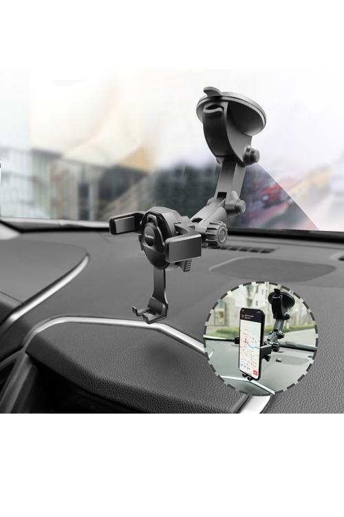 Esoulk One Touch Dashboard Windshield Car Mount-EH07PBK