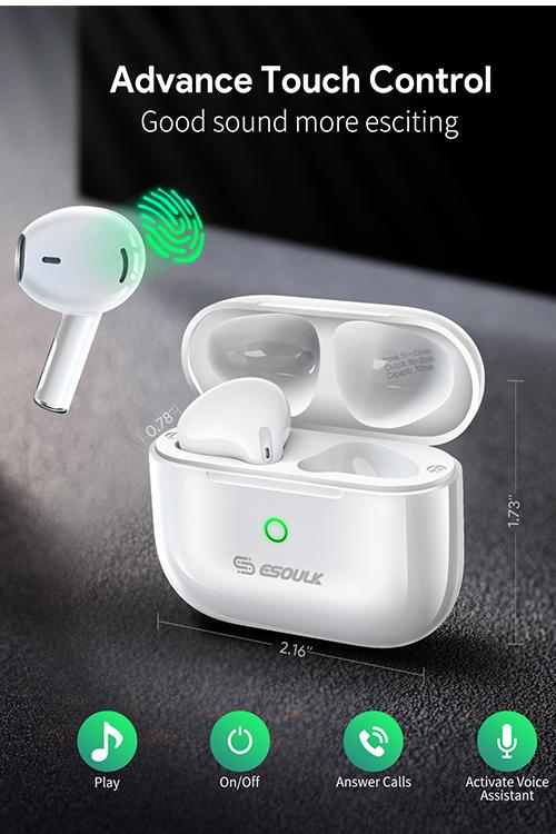 Esoulk Wireless Earbuds EK5001WH