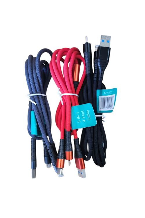 Fast Fabric 3 in 1 Cable MW805