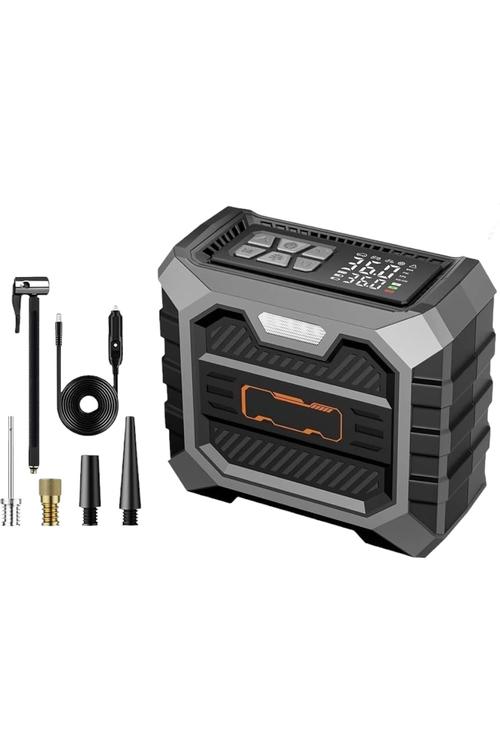 Fast Inflation 12V Air Pump with LED Light and LCD Display