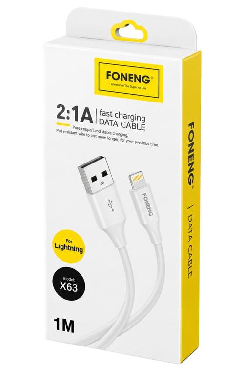 Foneng Cable Lightning 2.1A X63