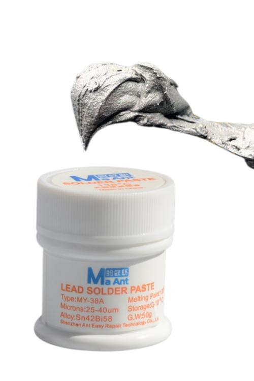 Ma Ant MY-38A 50g Leaded Solder Paste with 138°C Melting Point for PCB Repair GJC084
