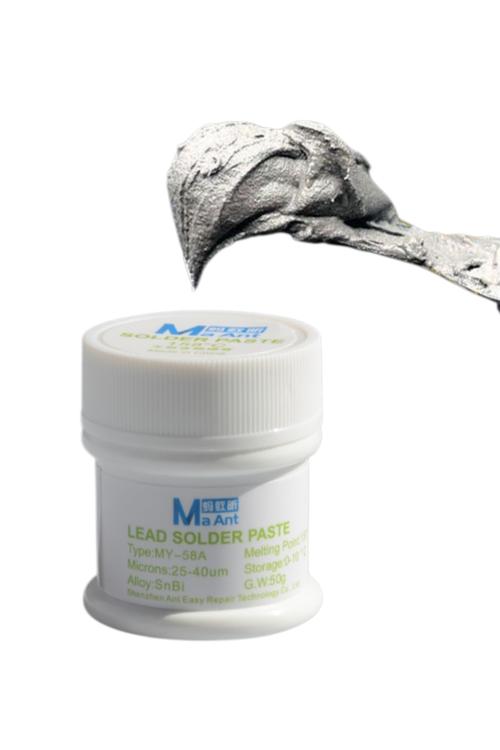 Ma Ant MY-58A 50g Leaded Solder Paste with 158°C Melting Point for PCB Repair GJC085