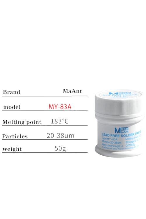 Ma Ant MY-83A 50g Leaded Free Solder Paste with 183°C Melting Point for PCB Repair GJC086