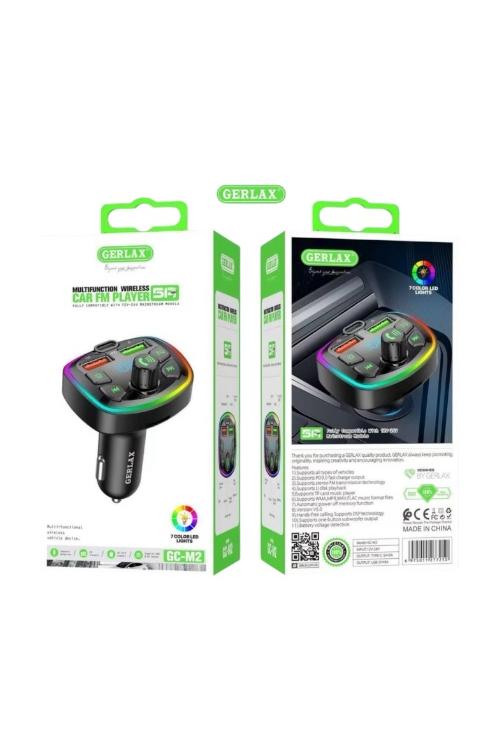 Gerlax Bluetooth FM Transmitter With PD Function GCM2