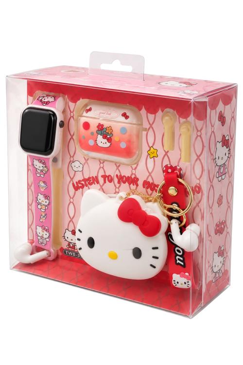Hello Kitty Smart Watch, Airpods, and Keychain TWSS19