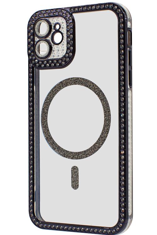 Iphone 11 Bling Mag Case Wholesale Black