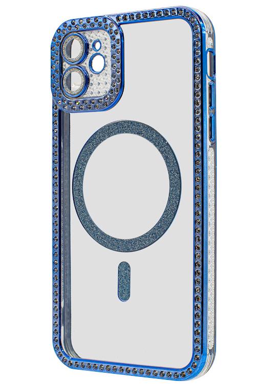 Iphone 11 Bling Mag Case Wholesale Blue