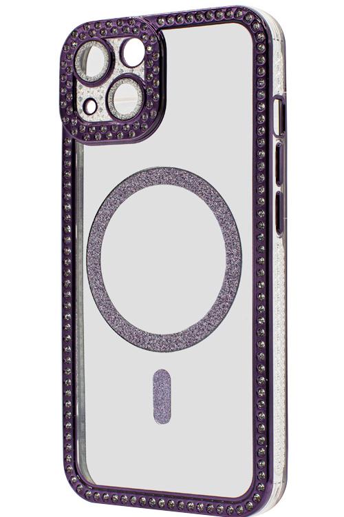 Iphone 13 Bling Mag Case Wholesale purple