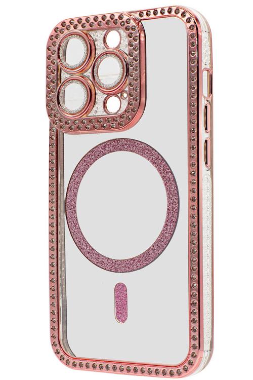 Iphone 13 Pro Bling Mag Case Wholesale Rose Gold