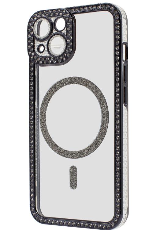 Iphone 14 Bling Mag Case Wholesale Black