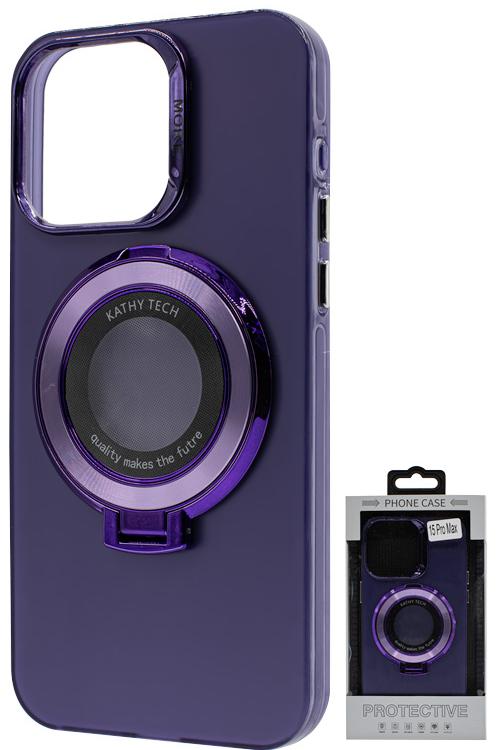 Iphone 15 Promax Chromotron Magsafe case Wholesale Purple