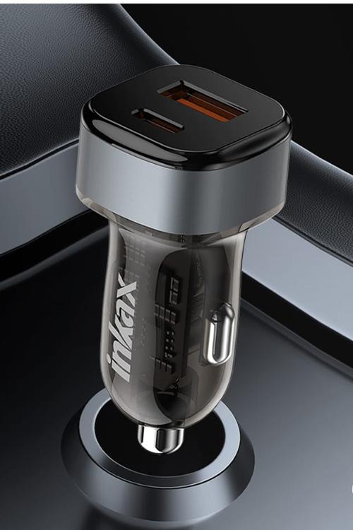 Inkaxe 43W Fast PD Car Charger With USB Port CA19