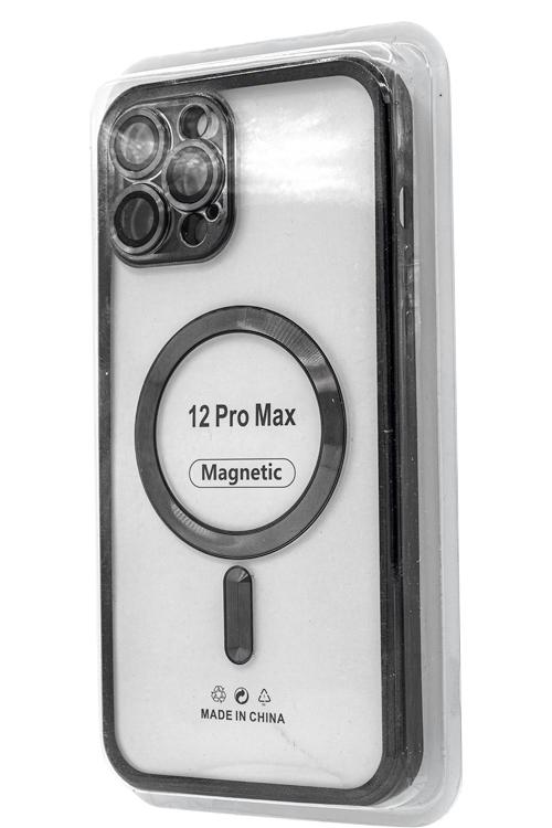 Iphone 12 Pro Max Metallic Magnet Black