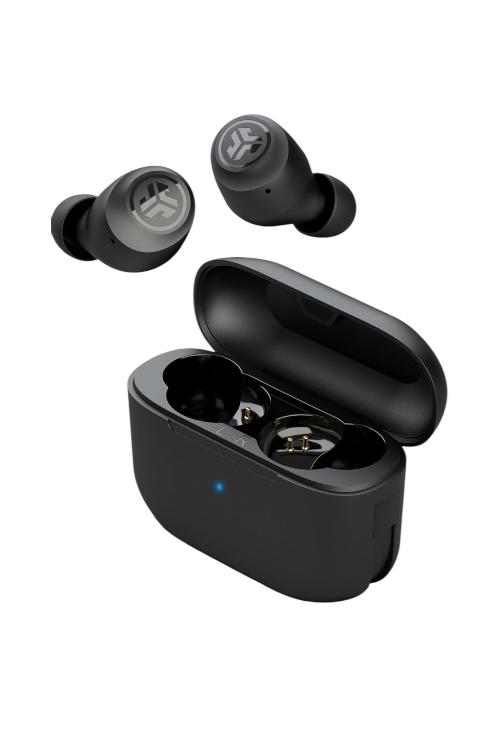 Jlab Go Pop Plus True Wireless Earbuds Bluetooth Earbuds with Microphone USB-C Charging Case Dual Connect EQ3 Sound Black POP