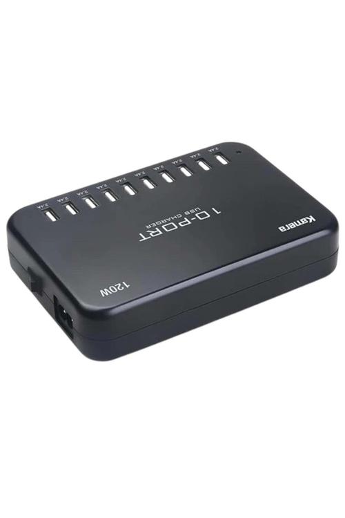Kamera 120W 10-Port Smart USB Charging Station for Smartphones and Tablets