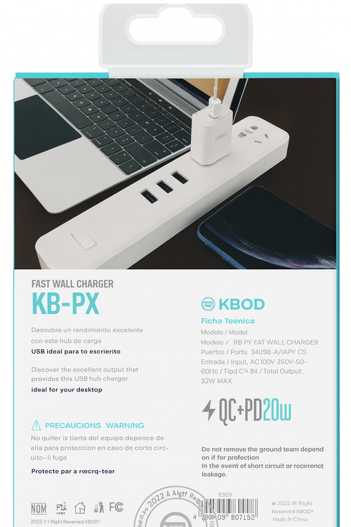 Kbod PD And QC Wall Charger KBPX