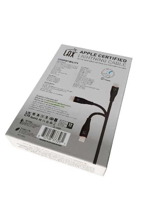 LAX Apple Certified 8 Pin 10FT Cables JL10 