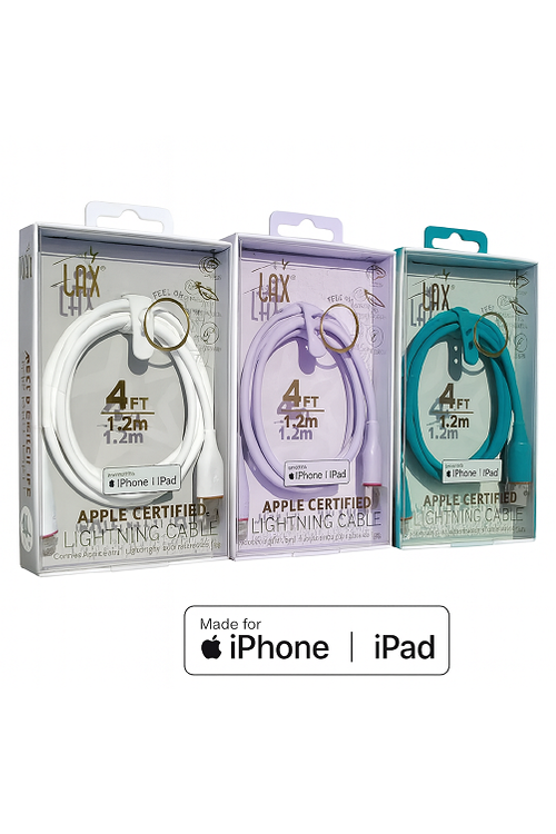 LAX Apple Certified 8 Pin 4FT Cables JL4