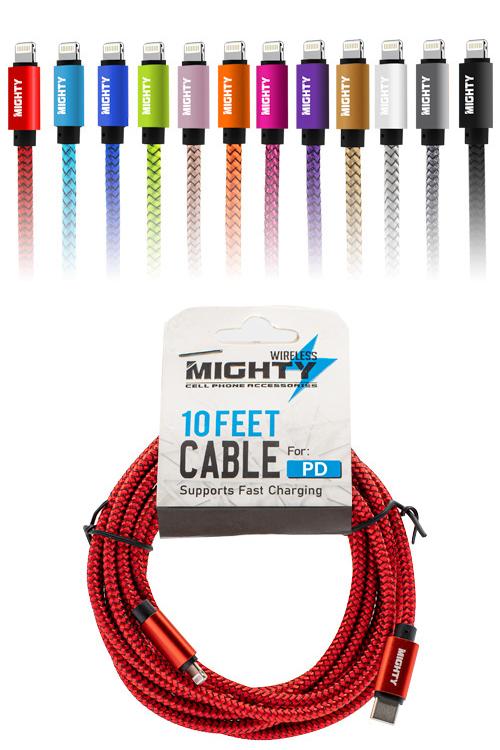 Lightning To Type-C 10ft Super Cable Wholesale PD10FTSUPER