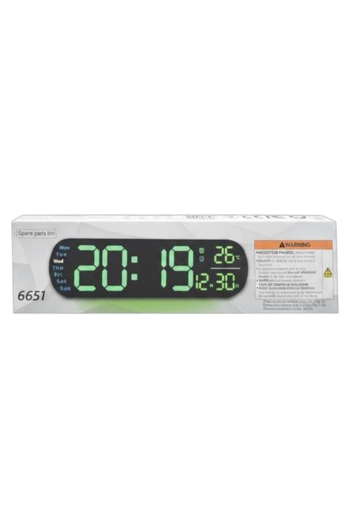 LED Digital Alarm Clock with Temperature Display and Remote Control AL6651