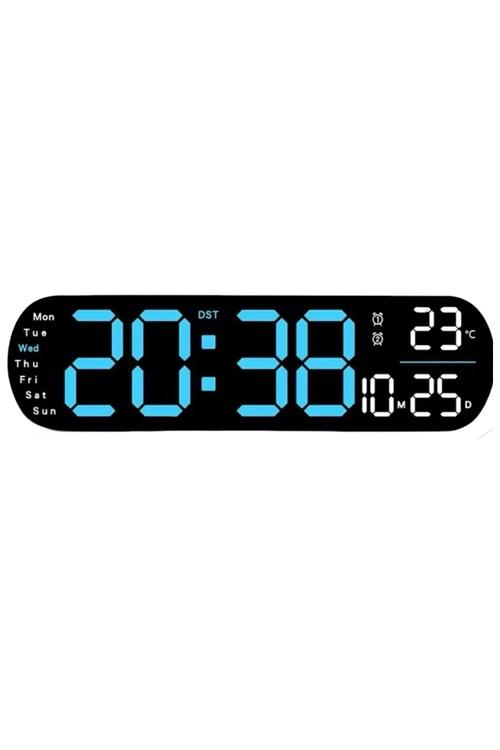 LED Digital Alarm Clock with Temperature Display and Remote Control AL6651