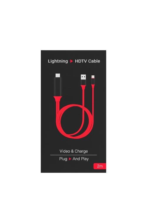 MHL Lightning HDTV Cable in Black Box With Hook MW894