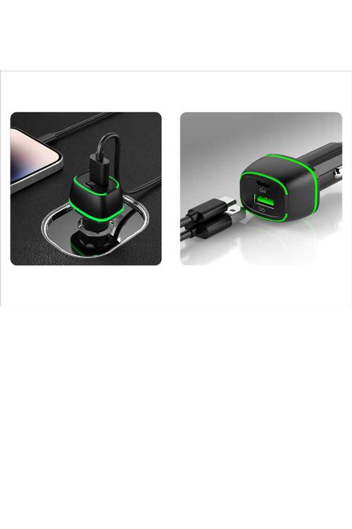 Mighty Fast Charging 36W PD Car Charger with USB Port Black MK32