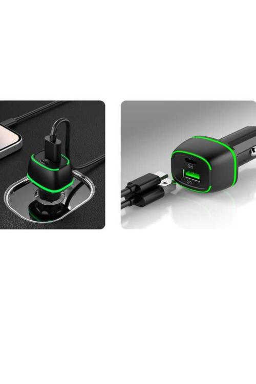 Mighty Fast Charging 36W PD Car Charger with USB Port Black MK32