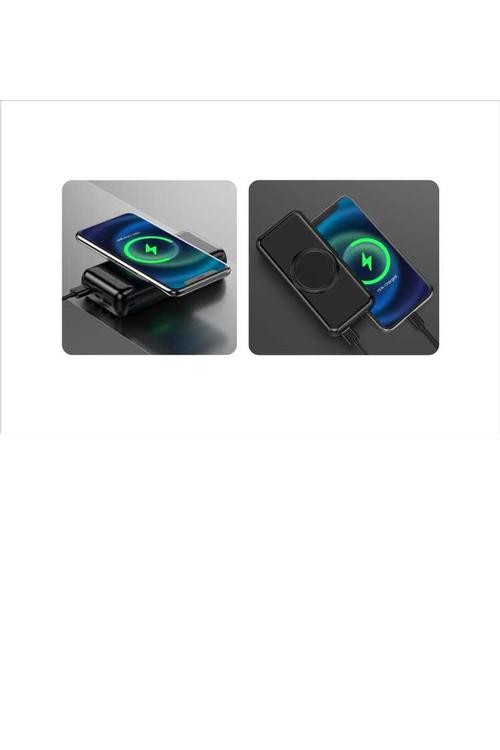 Mighty 20000mAh 4 in 1 Cable Wireless Charging Power Bank Black YM369