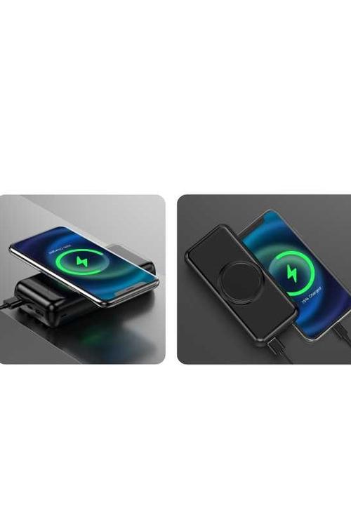 Mighty 20000mAh 4 in 1 Cable Wireless Charging Power Bank Black YM369