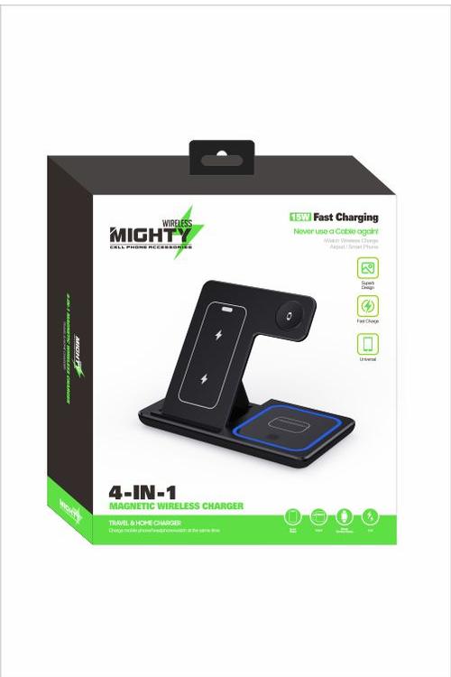 Mighty 4 in 1 Fast Charging Magnetic Wireless Charger MK29