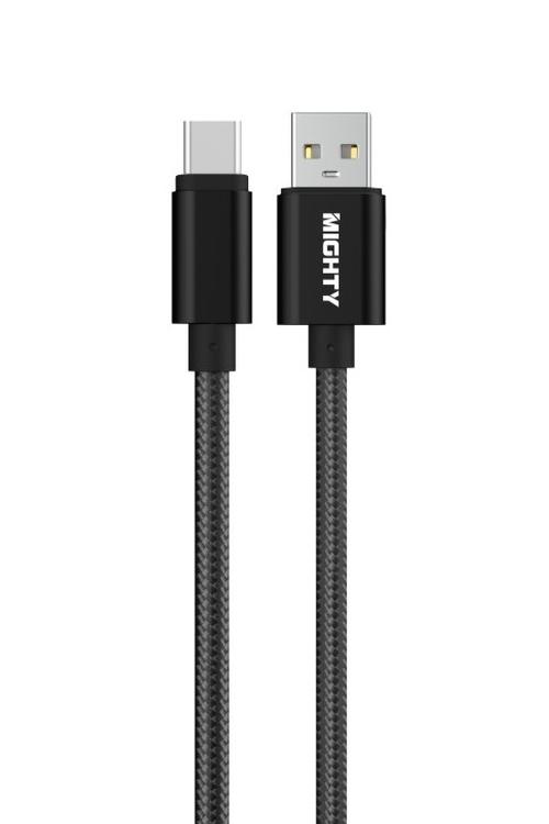 Mighty 4FT Fabric Type-C Cable Black MK180