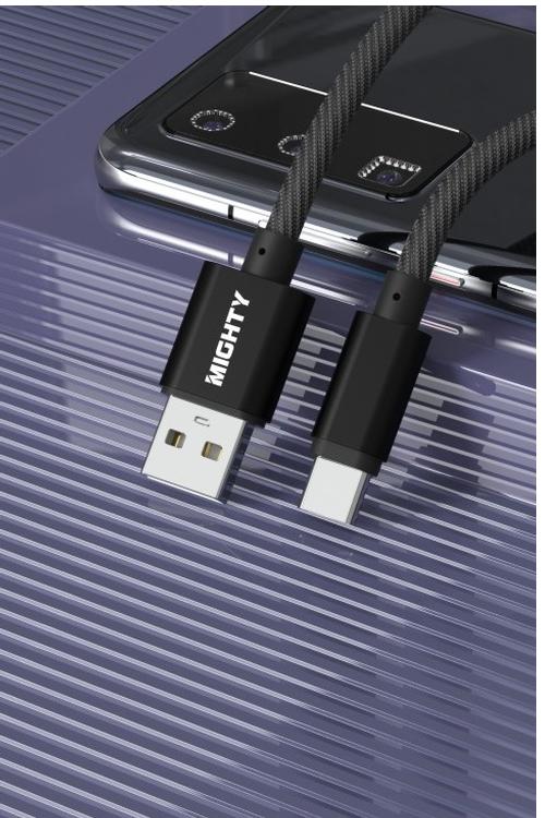 Mighty 4FT Fabric Type-C Cable Black MK180