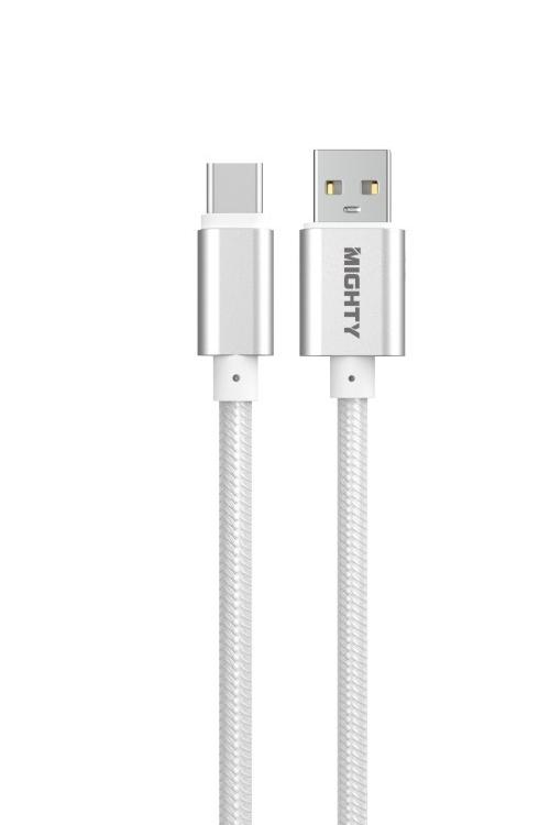 Mighty 4FT Fabric Type-C Cable White MK179