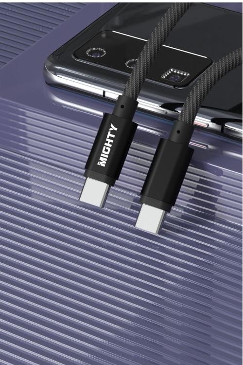 Mighty 4FT Fabric Type-C to Type-C Cable Black MK182