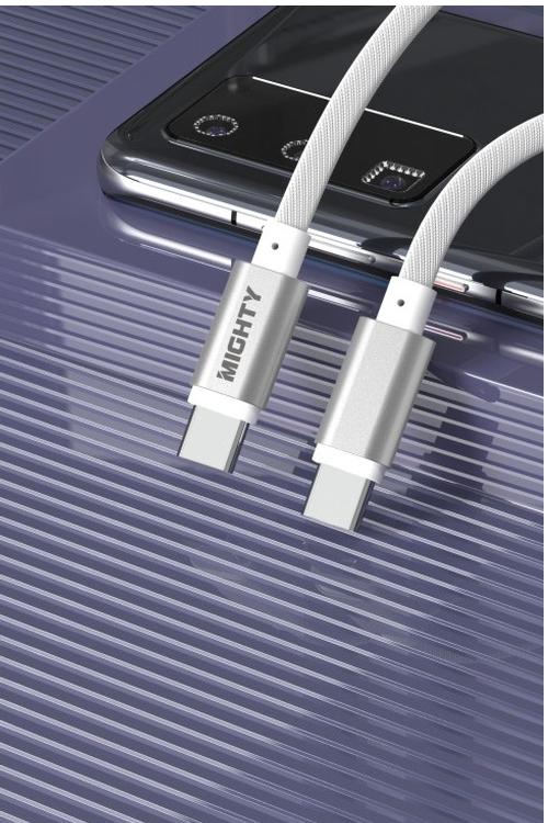 Mighty 4FT Fabric Type-C to Type-C Cable White MK181