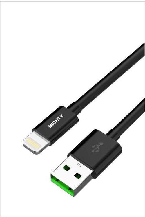 Mighty Fast Charging 10FT Lightning Cable Black MK22