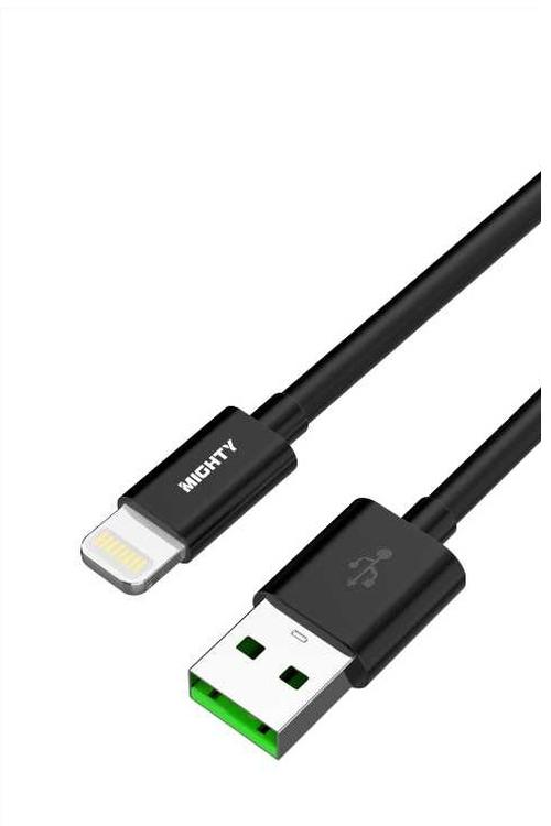 Mighty Fast Charging 10FT Lightning Cable Black MK22