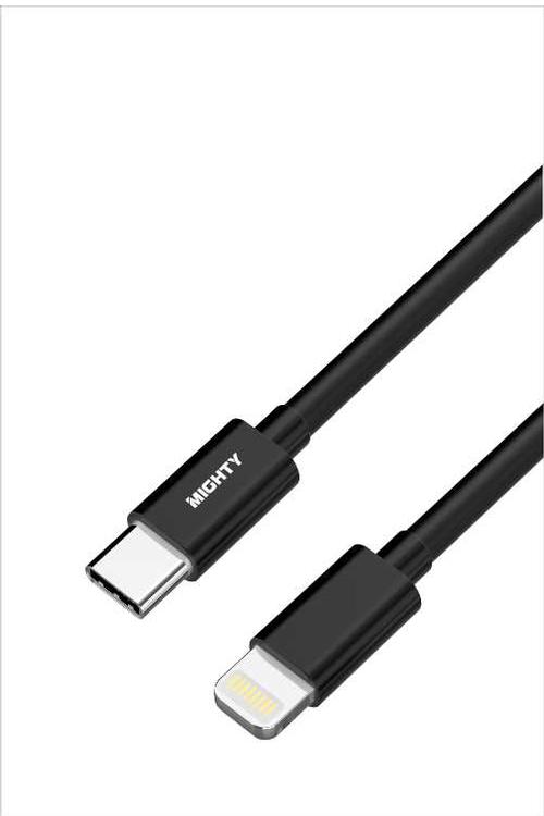 Mighty Fast Charging 10FT Lightning to Type-C Cable Black MK26