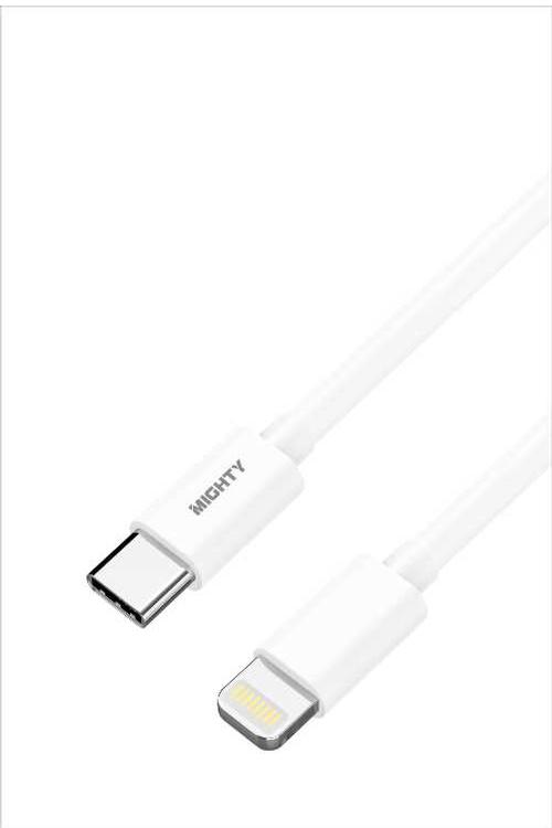 Mighty Fast Charging 10FT Lightning to Type-C Cable White MK25