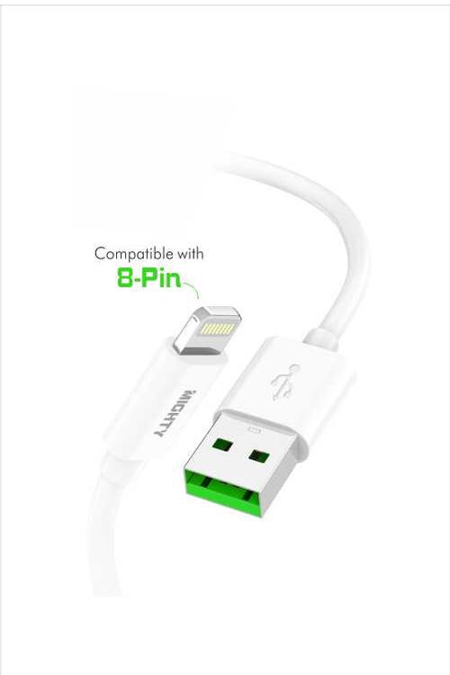 Mighty Fast Charging 5FT Lightning Cable White MK13