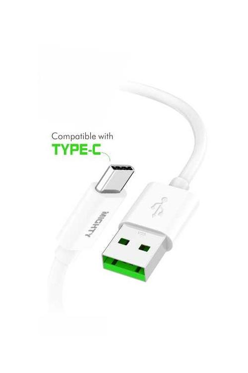 Mighty Fast Charging 5FT Type-C Cable White MK11