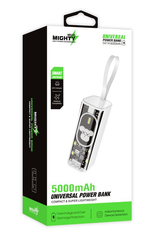 Mighty Teddy Mini 5000mAh Power Bank MK08