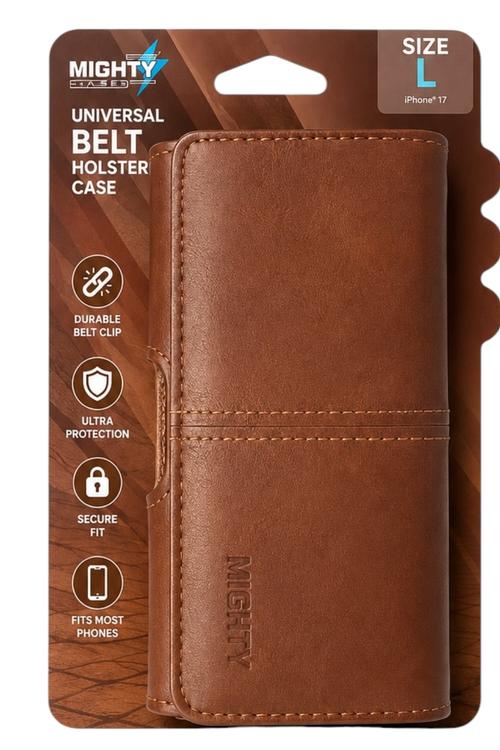 Mighty Universal Horizontal Pouch Brown Size L PCH40
