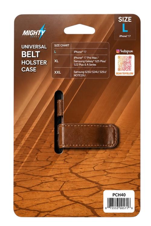 Mighty Universal Horizontal Pouch Brown Size L PCH40